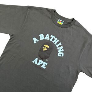 XL Bape Green College Logo Tee